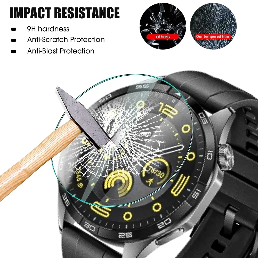 5PCS Screen Protector for Huawei Watch GT 5 4 3 2 Pro 41mm 42mm 46MM Watch Tempered Glass Protective Film for GT4 GT5 Pro 46mm