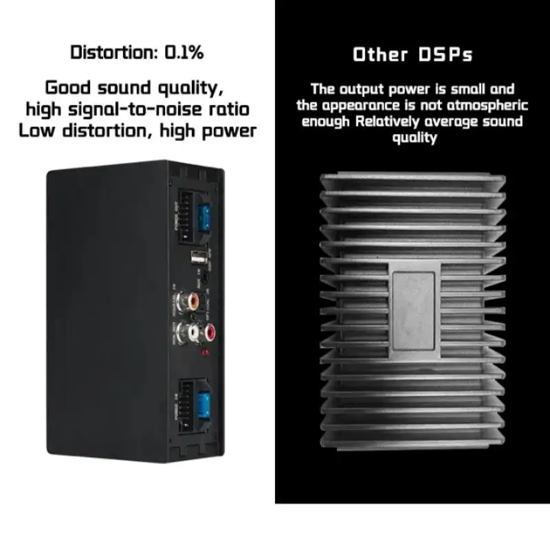 Car DSP Amplifier Hi-Fi Booster Subwoofer Power Digital Sound Processor For Car Speakers Radio Stereo Amplifier