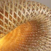 Bamboo Pendant Lamp Rattan Light Hand Woven Chandelier Café Restaurant Lighting Living Room Art Decor Hanging Lamp Indoor 3