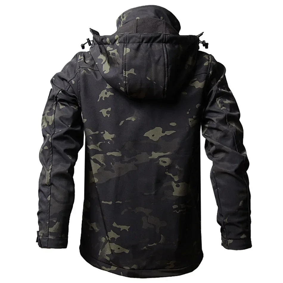 タクティカルジャケット メンズ ウインドブレーカー 上 フード脱着 撥水 防風 ジャンパー マウンテンパーカー 作業服 タクティカルジャケット メンズ ウインドブレーカー 上