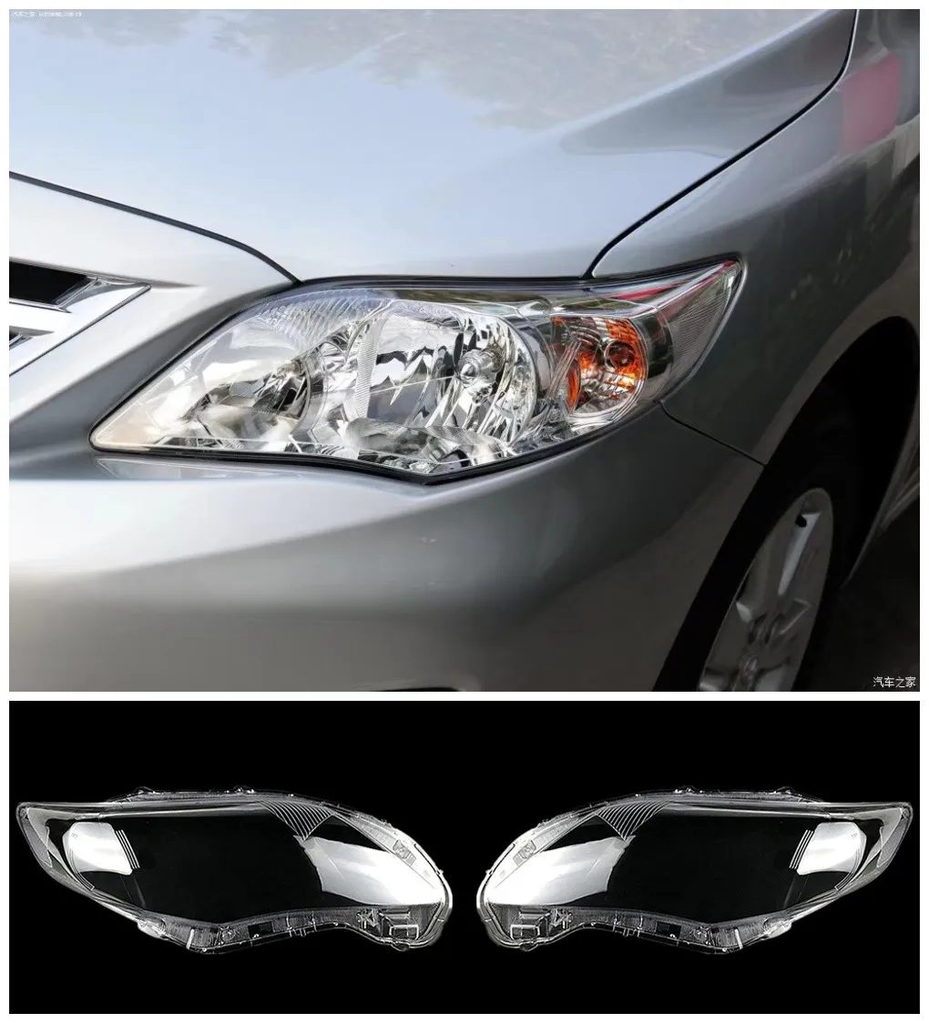 

Прозрачный Абажур для автомобильных фар, подходит для Toyota Corolla 2011-2013, прозрачная маска-абажур для фар