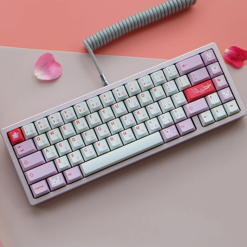 PBT GMK 하자쿠라 키캡, 체리 프로파일 키캡, 염료 승화 키캡, MX 스위치 기계식 키보드용