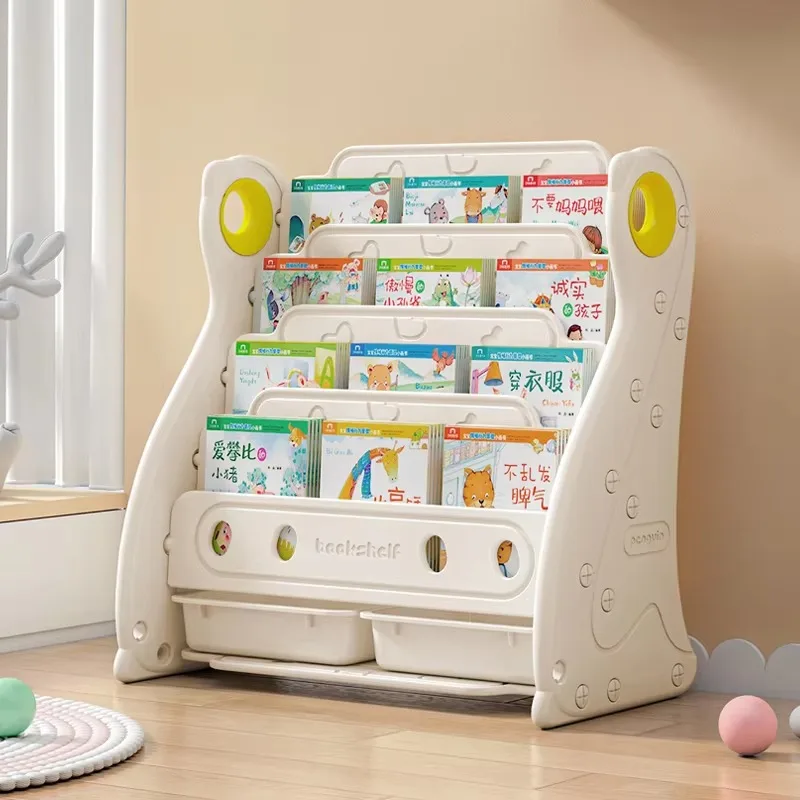 Library Children Book Shelf Children's Room Shelves Bookshelf Storage Toy Kids Bookcases Bookstore Baby Bookcase Songmics Child
