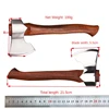 21.5cm Stainless Steel Sharp Mountain Axe Outdoor Camping Survival Felling Axes Sandalwood Handle Fixed Blade Knife With Case 6