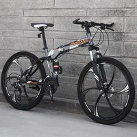 Acier 20 26 27,5 pouces R26 7 vitesses 21 vitesses rapide adulte mâle femelle pliable VTT vélo 2