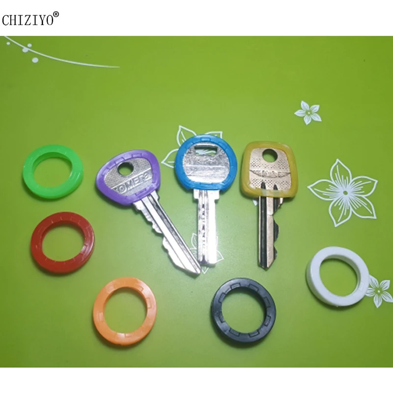 Key Case Cover 10pcs Hollow Silicone Key Cap Covers Topper Keyring