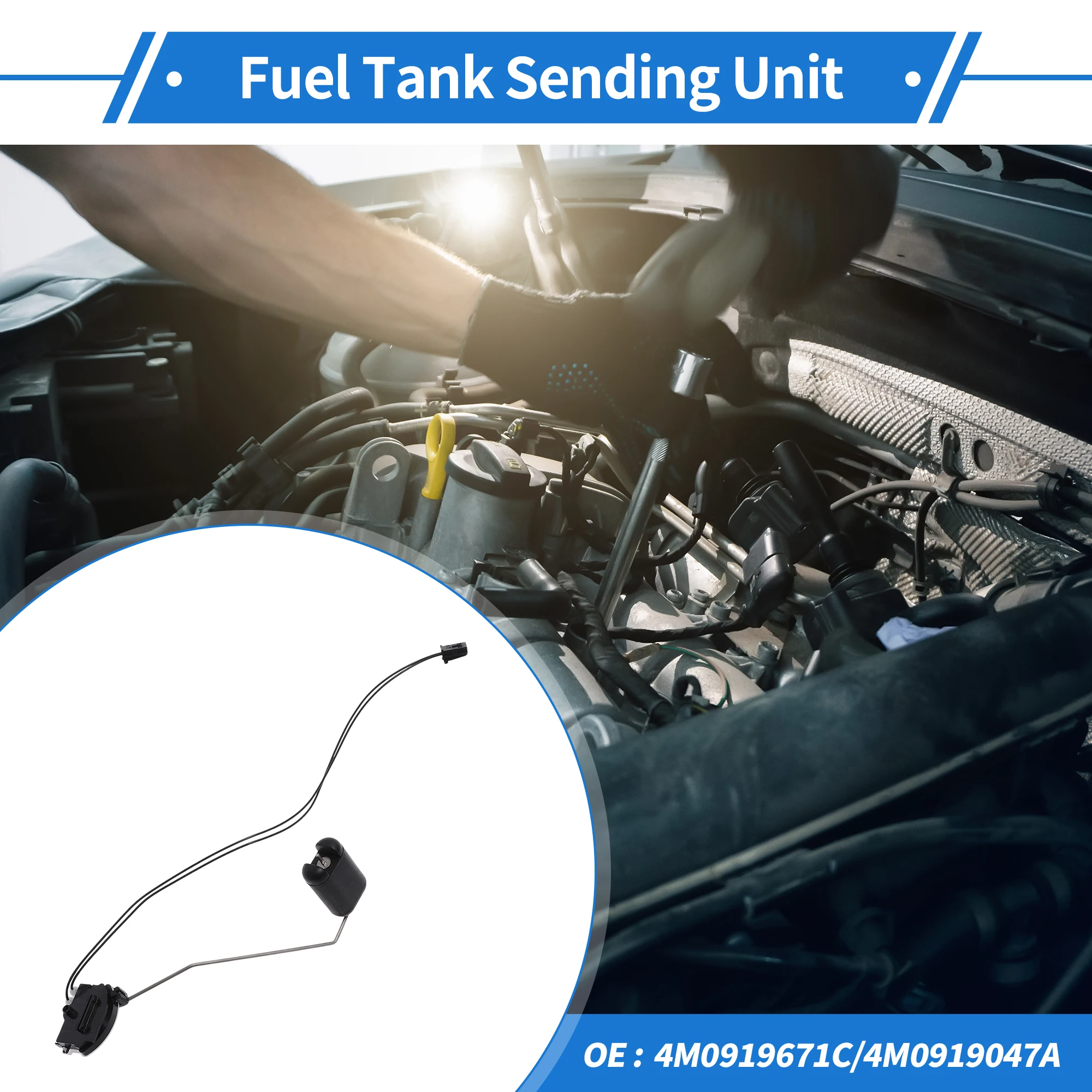 UXCELL 연료 탱크 송신 장치는 Audi A7 2019-2024 No.4M0919671C/4M0919047A와 호환됩니다.