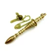 Bronze Metal Copper Spiritual Point Pendulum for Divination Healing Dowsing Wicca Balancing Pointed Cone Pendant Pendulum 5