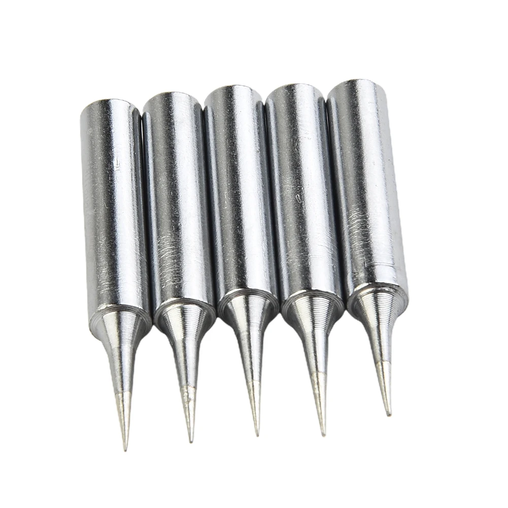 5pcs Soldering tips 900M-T Equipment Head Pure copper Screwdriver Silver Solder Soldering Tool Durable Industrial