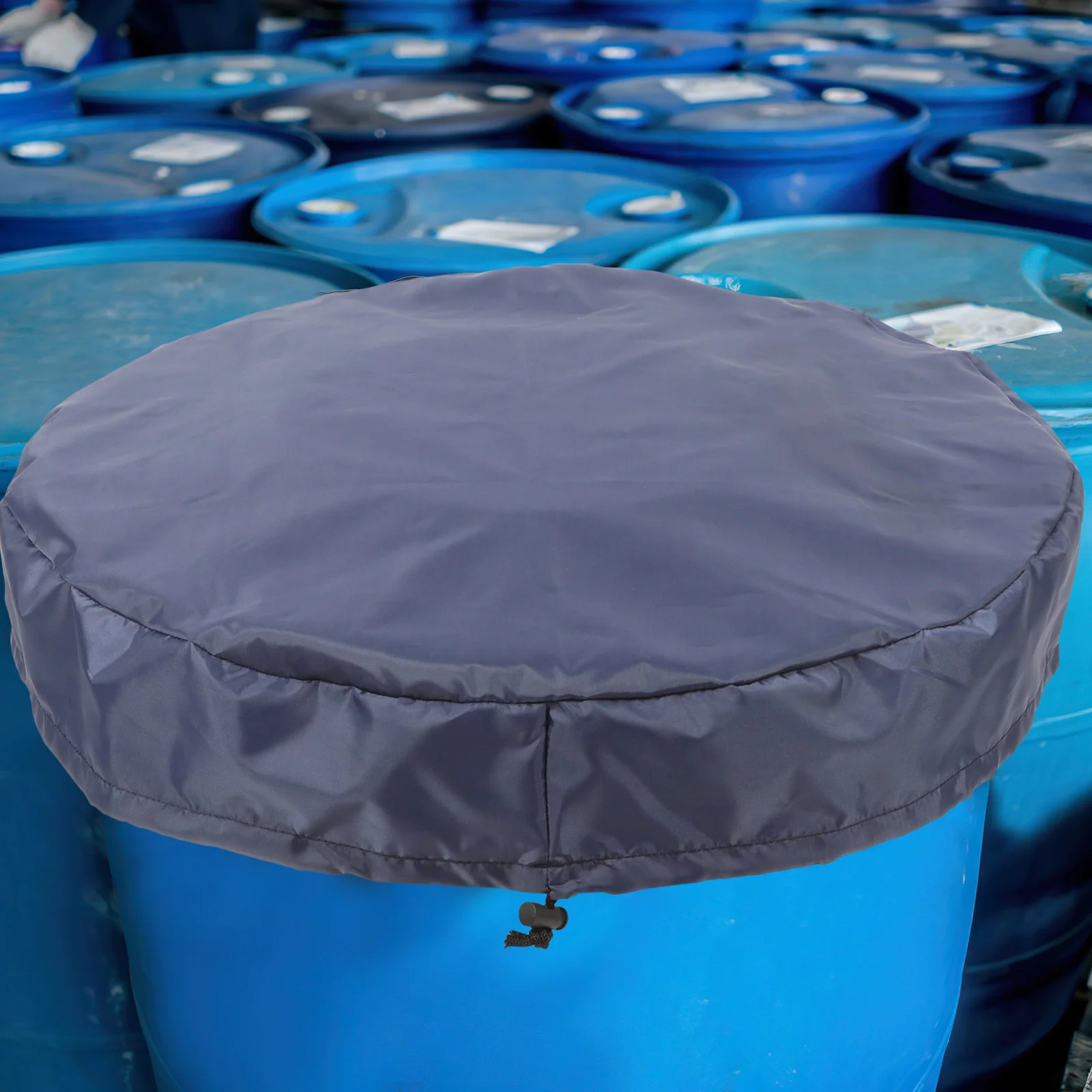 Plastic Barrel Cover Sealed Bucket Top Oxford Cloth Waterproof Rain Covers Water Tank All Purpose Household Accessories