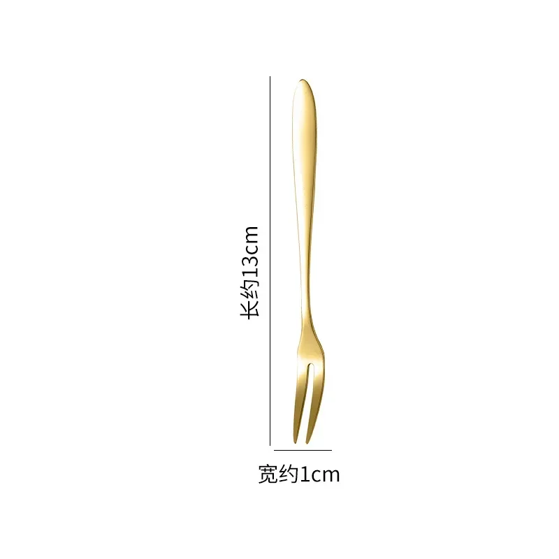 Gold fork
