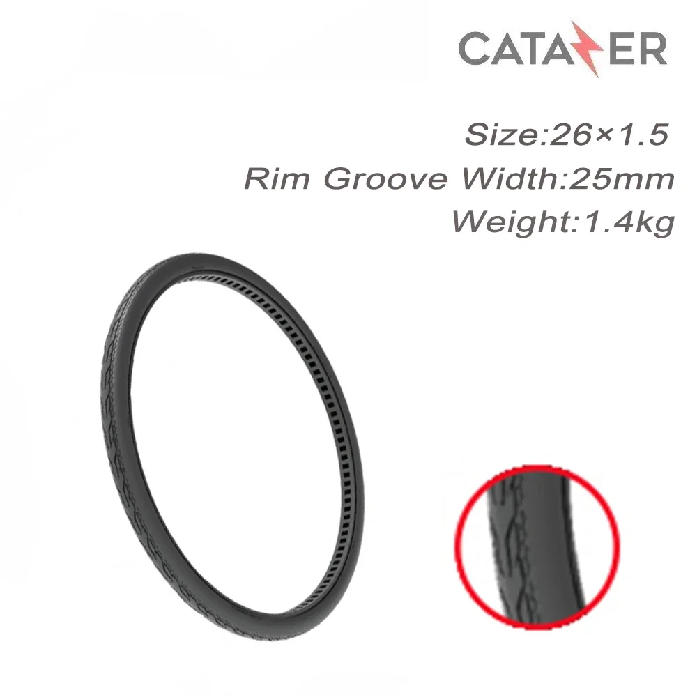 

26x1.5 Inner Honeycomb Tire 26 Inch Bicycle Airless Tubeless Solid Tyre Cycling Explosion Proof Solid Tyre
