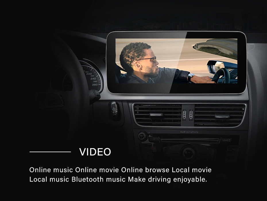 Snapdragon665 Android13 Wireless AUTO Carplay For AUDI A4 A5 B8 Car Video Player