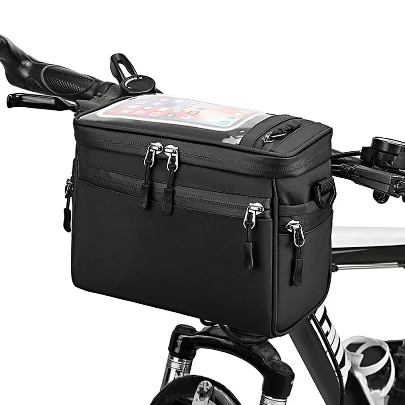 Cycling Handlebar Bag - Versatile Front Tube Pannier & Shoulder Carrier