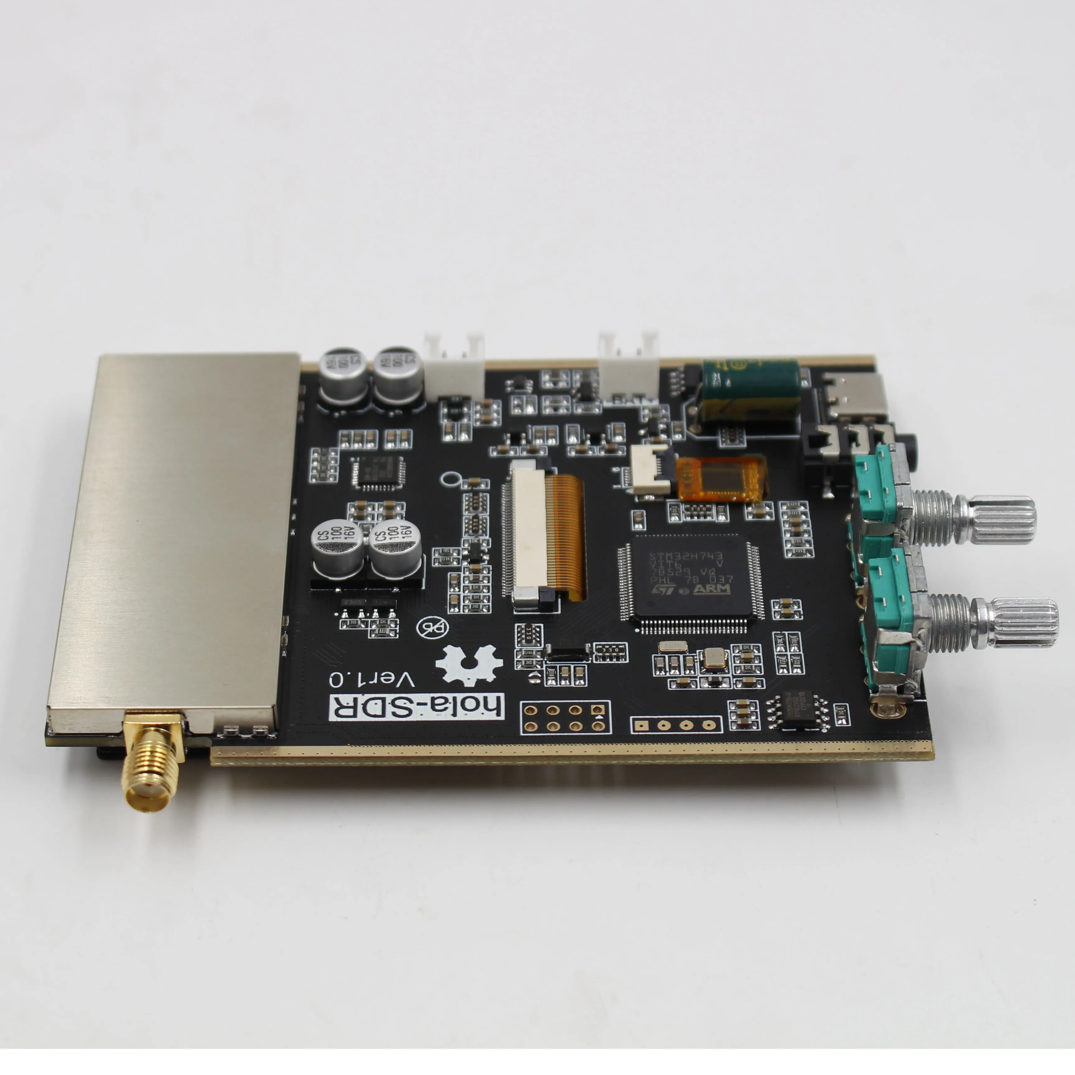 Malahit Ʈ ߿ DSP īƮ ű, SDR , 3.5 ġ LCD  ̽, 4 ̾ PCB CW ڵ, V1.10a, 50Khz-2GHz