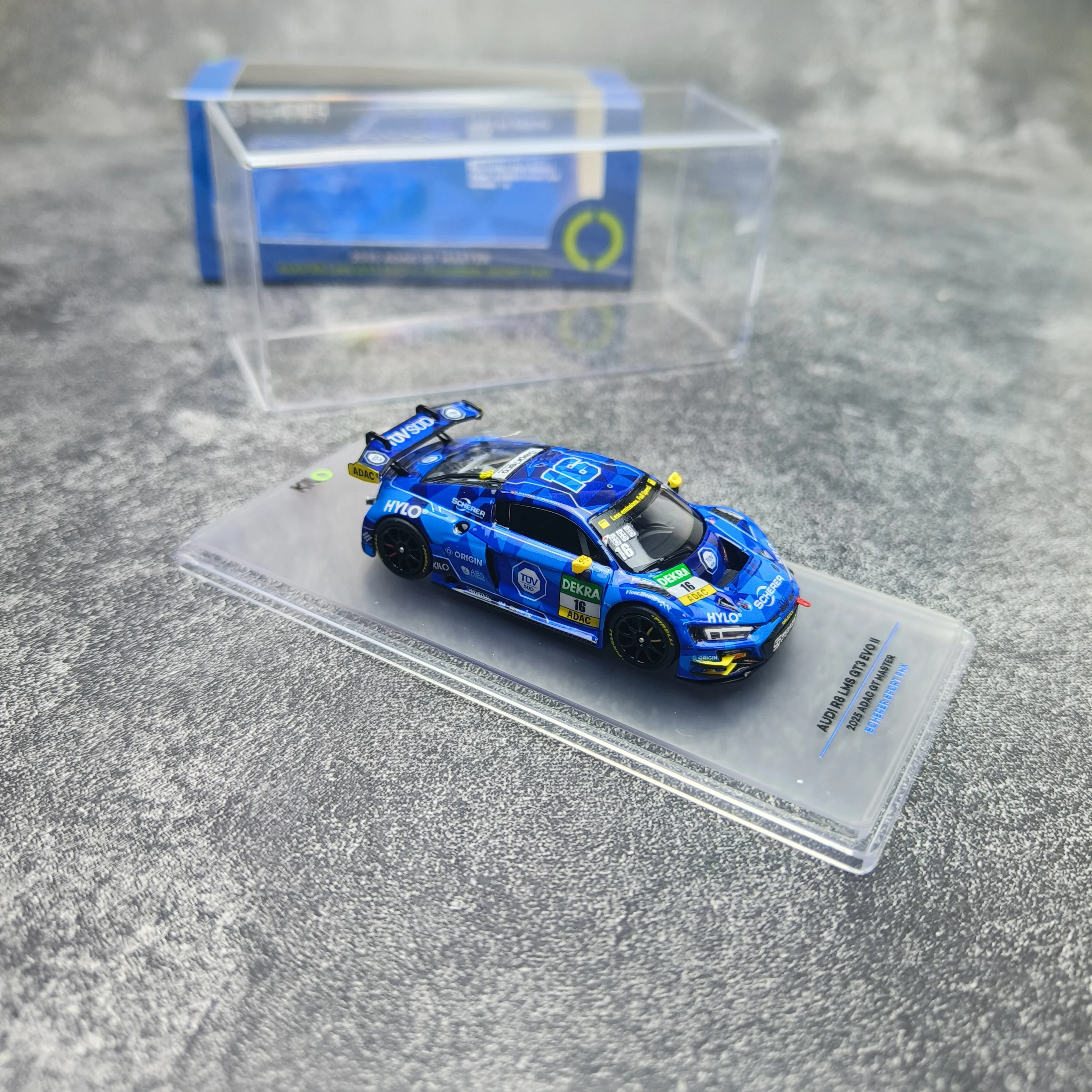 킬로웍스 1:64 R8 LMS GT3 EVO II 2025 합금 풀오픈 알로이 자동차 모형 금속 스태틱 디스플레이 기념일 선물 컬렉션