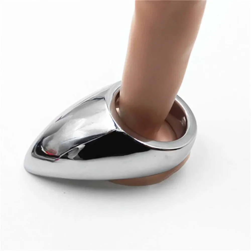 Metal Penis Ring for Men Scrotum Restraint Cover Heavy Duty Penis Stretcher Delay Ejaculation Cockring BDSM Sex Toy for Men