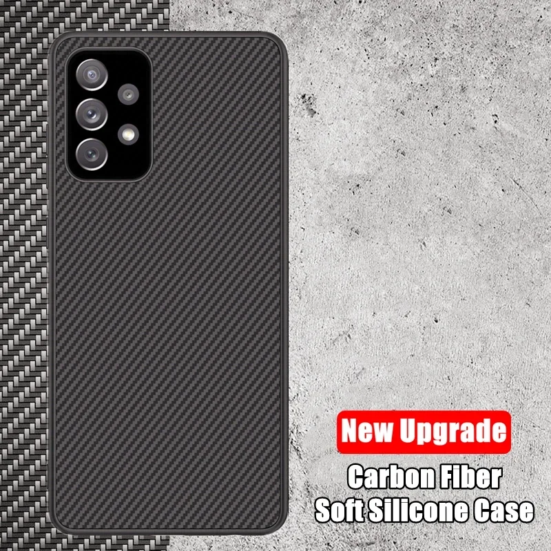 Carbon-Hülle für Samsung Galaxy A56 A57 A55 A35 A54 A34 A53 A33 A52 A37 A36 A17 A16 A15 A14 A13 A27 A26 A25 A24 A23 A73 5G Cover