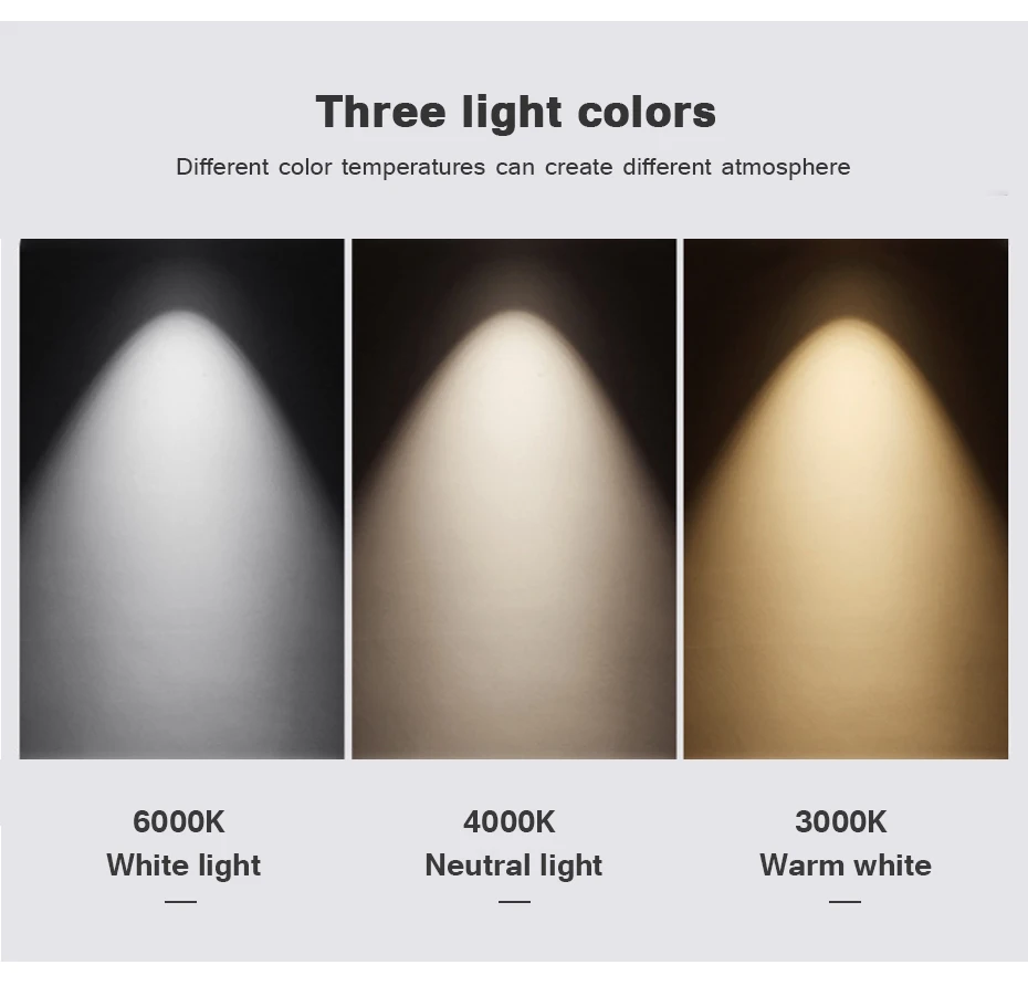 Anti-reflexo LED Downlight para sala interior, lâmpadas