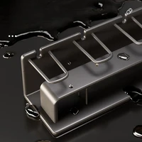 Aluminum Punch Free Wall Mounted Electric Toothbrush Holder Toothpaste Cup Storage Hook Bathroom Accessories Organizer Hot Sale 6