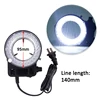 Adjustable Black or White LED Ring Light Illuminator Lamp For Industry Stereo Video Camera Trinocular Microscope Lens Magnifier 3