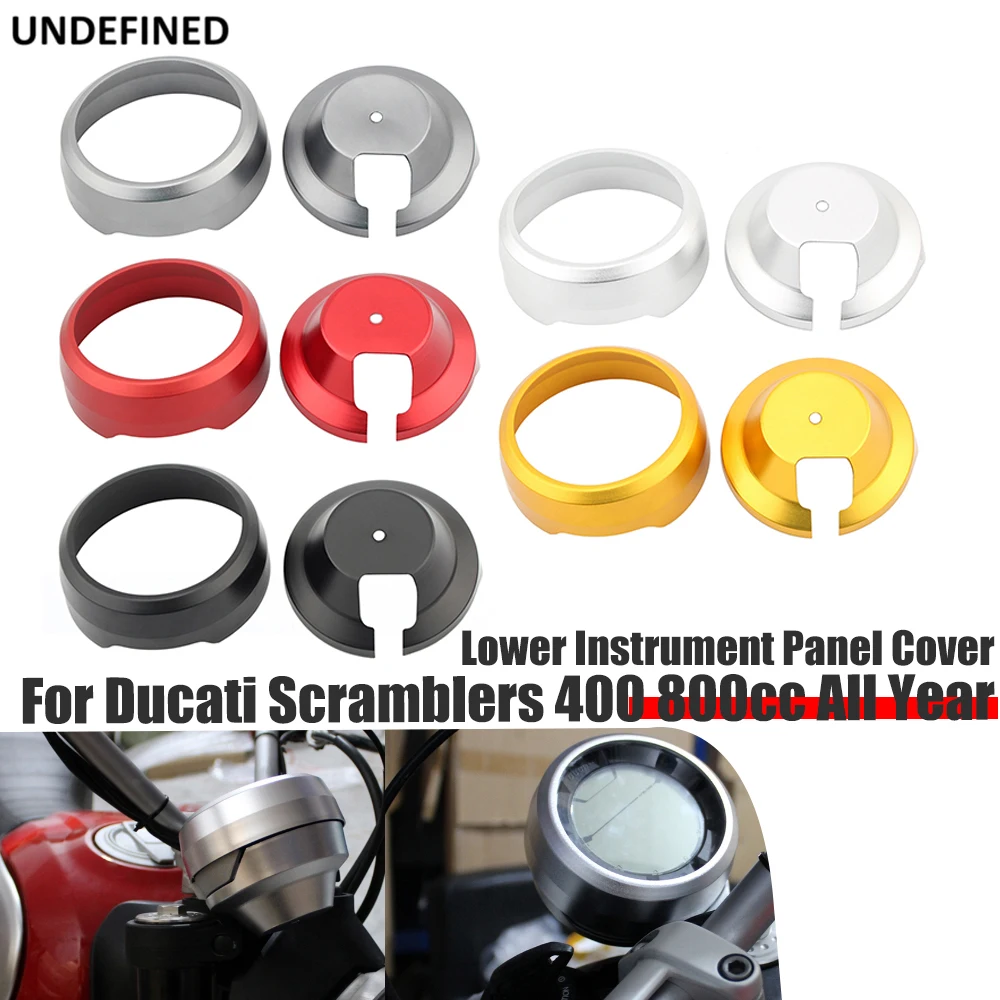 

Lower Instrument Panel Cover For Ducati Scramblers 400 Scrambler 800cc Motorcycle Gauge Meter Protector Covers Aluminum CNC