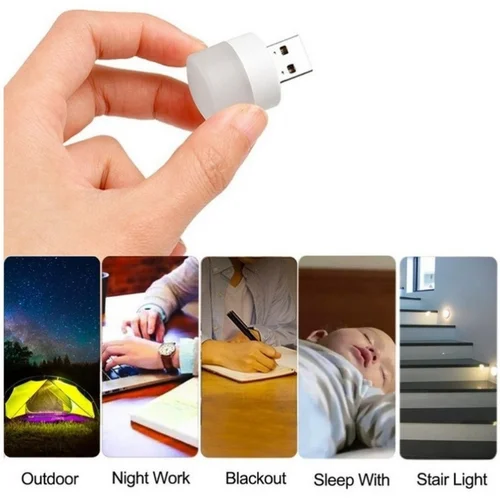 USB LED 플러그 램프 1W 5 개 슈퍼 브라이트 눈 보호 USB 책등 컴퓨터 모바일 전원 충전 USB 소형 LED 야간 조명 4