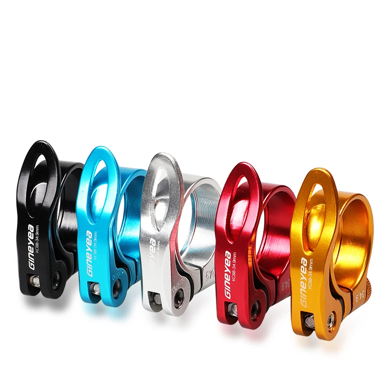 Bike Seatpost Clamp Gineyea Bicycle Quick Release Seatpost Clamp 27.2/28.6/30.4/31.8/34.9/30.9/31.6mm FOR Zoom KS EXA Seat Tube MTB BMX Road Bike