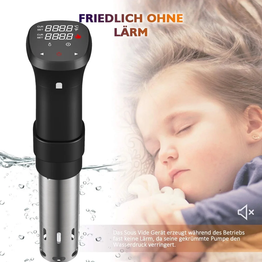 1100W Sous Vide Machine Precision Cooker Ultra-quiet Immersion Circulators LCD Touchscreen Kitchen Gadgets Sous Vide Cooker