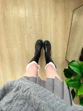  Idle Sle Loose Autumn and Winter Korean Series Niche Thickened Knitted Top + Pleated Skirt Set 