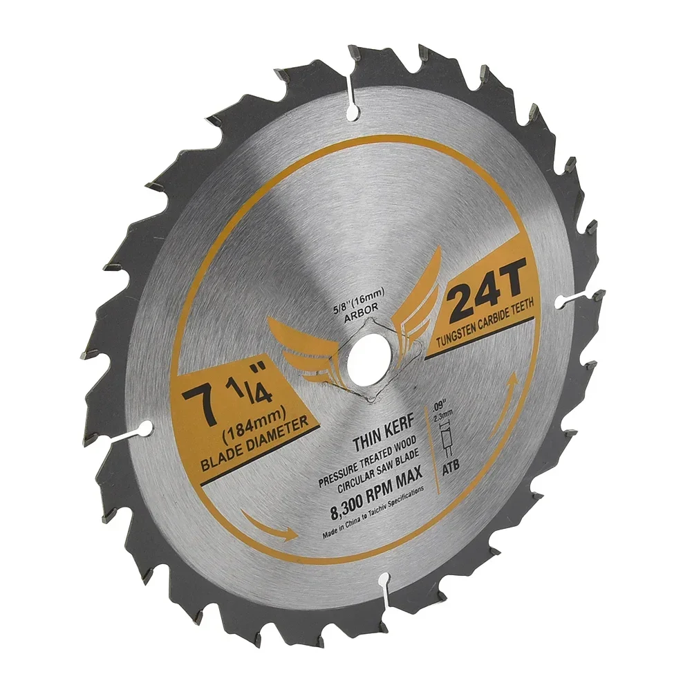 7 Inch Alloy Woodworking Saw Blade Circular Cutting Disc Rotating Drilling Tool For Wood Plastic Aluminum And Steel