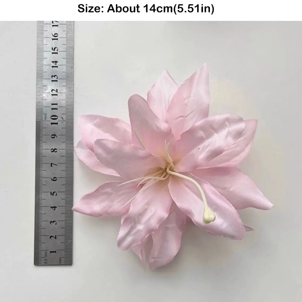 Fashion Sweet Lily Flower Hair Clip Seaside Holiday Style Hair Accessories Duckbill Clip Side Clip Styling Barrettes Women