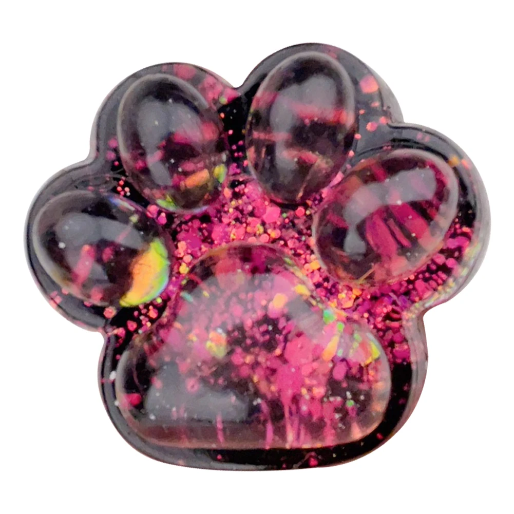 Cute Cat Paw Soft Squeeze Toy Dark Starry Squishies Fidgets Toy Stress Relief Toy for Children and Adults Christmas Gifts