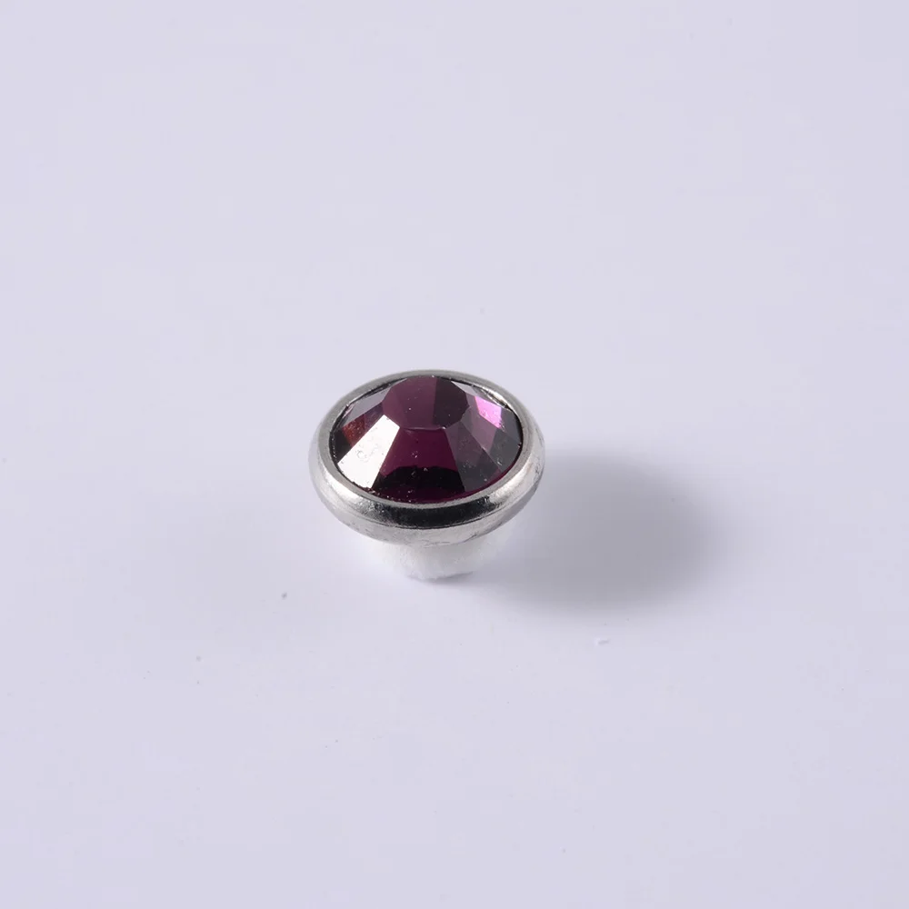 Piercing Dermici In Acciaio Chirurgico Con Opale E Zirconi - Ipoallergenici