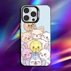 Kpop Stray - Kids Skzoo Anti - Fall Black Matte Hard Bumper Phone Case - iPhone 13 Pro Max (Z1)