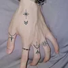 1Pc Small Pattern Waterproof Temporary Tattoo Stickers, Long-lasting Waterproof for One to Two Weeks, Suitable for Finger, Plam. 3