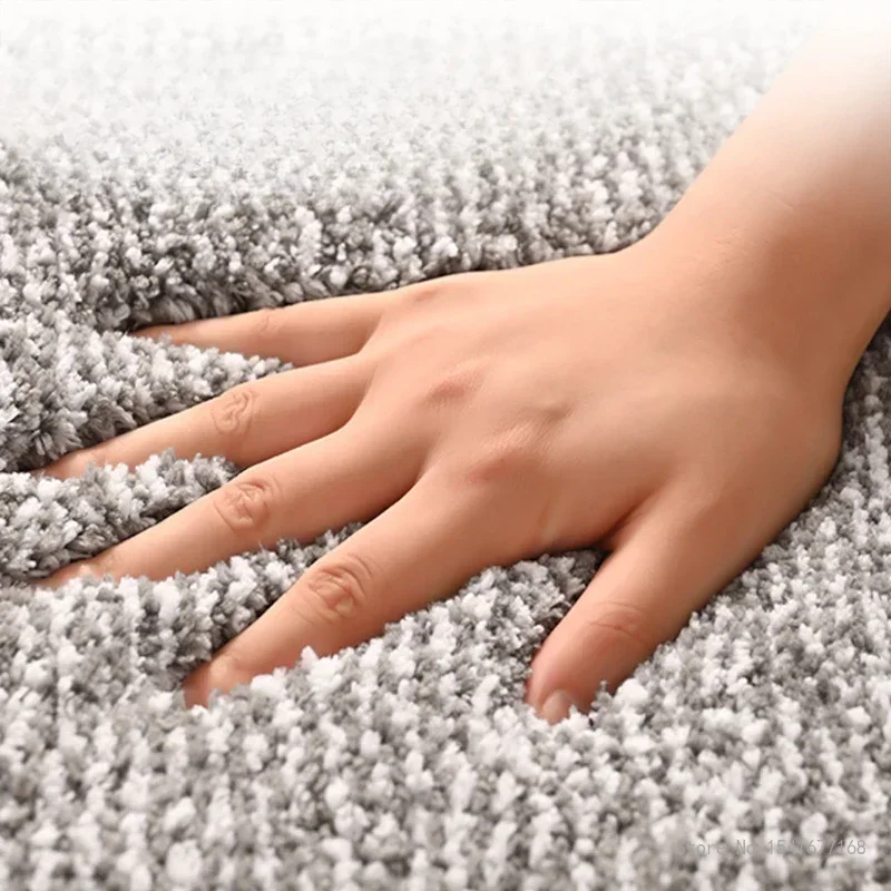 Thickened Microfiber Striped Entrance Door Mat, Bedroom FootMat, Household Bathroom Products, Absorbent Anti Slip Bath Mats, 1Pc