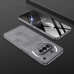 Sleek GKK Hard PC Shockproof Case - 360 Full Protection, Three-Stage Design for Nothing Phone 3a (Grey)