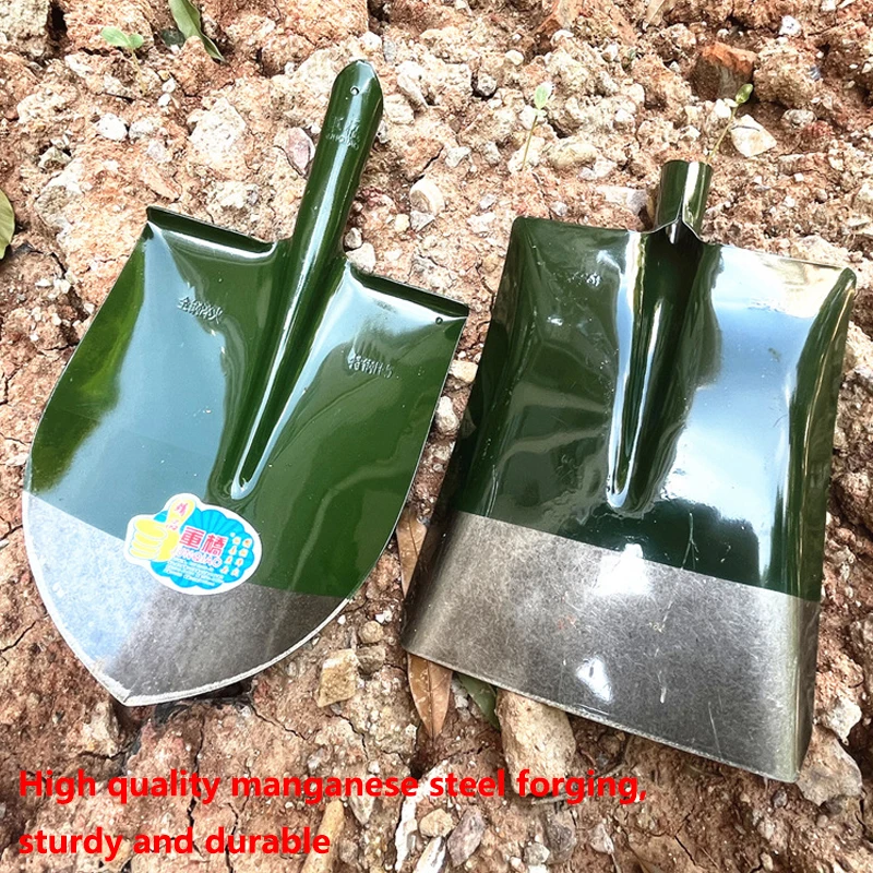 1Pcs Multifunctional Garden Shovel Manganese Steel Agricultural Shovel For Planting Vegetable Loosening Soil Household Farm Tool