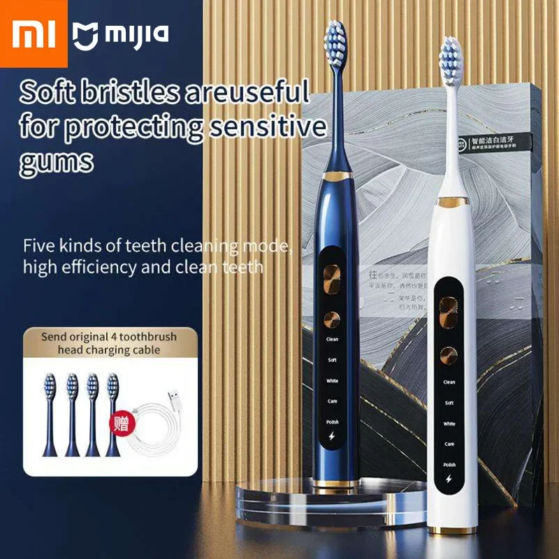 Xiaomi Youpin Electric Toothbrush Sonic Vibration Brushes Dental Tooth Whitening Cleaner USB Rechargeable Oral Care Toothbrush 6