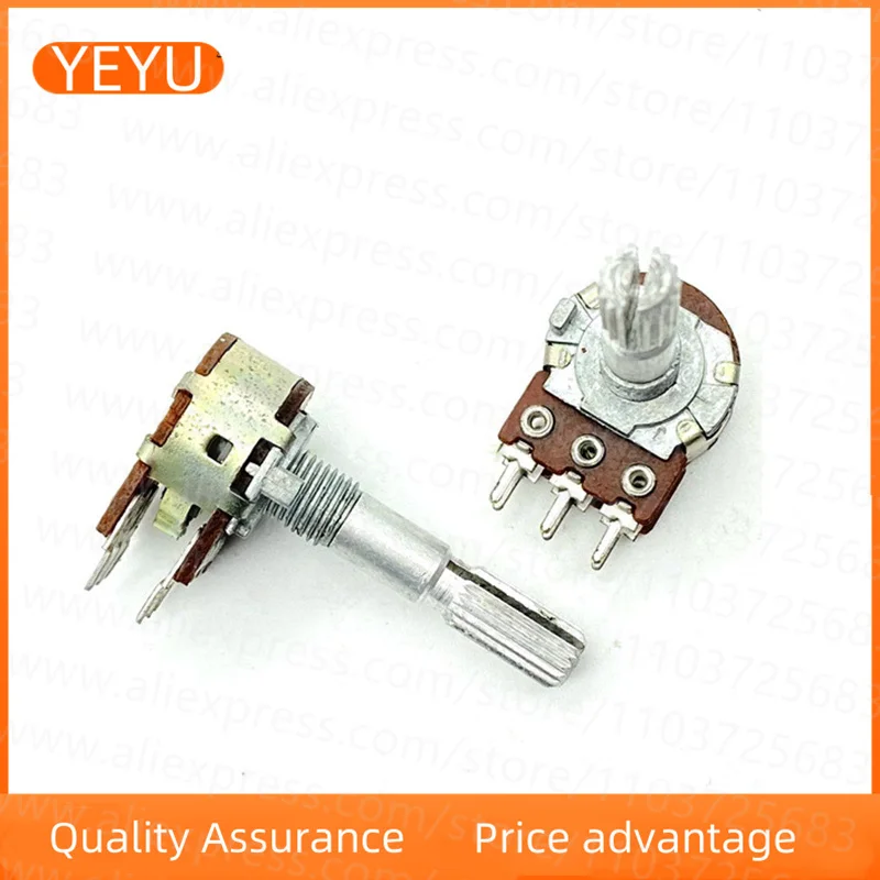 2PCS Type 16 B20K Stepping 6-pin Dual Variable Resistance Power Amplifier Loudspeaker High And Low Volume Potentiometer