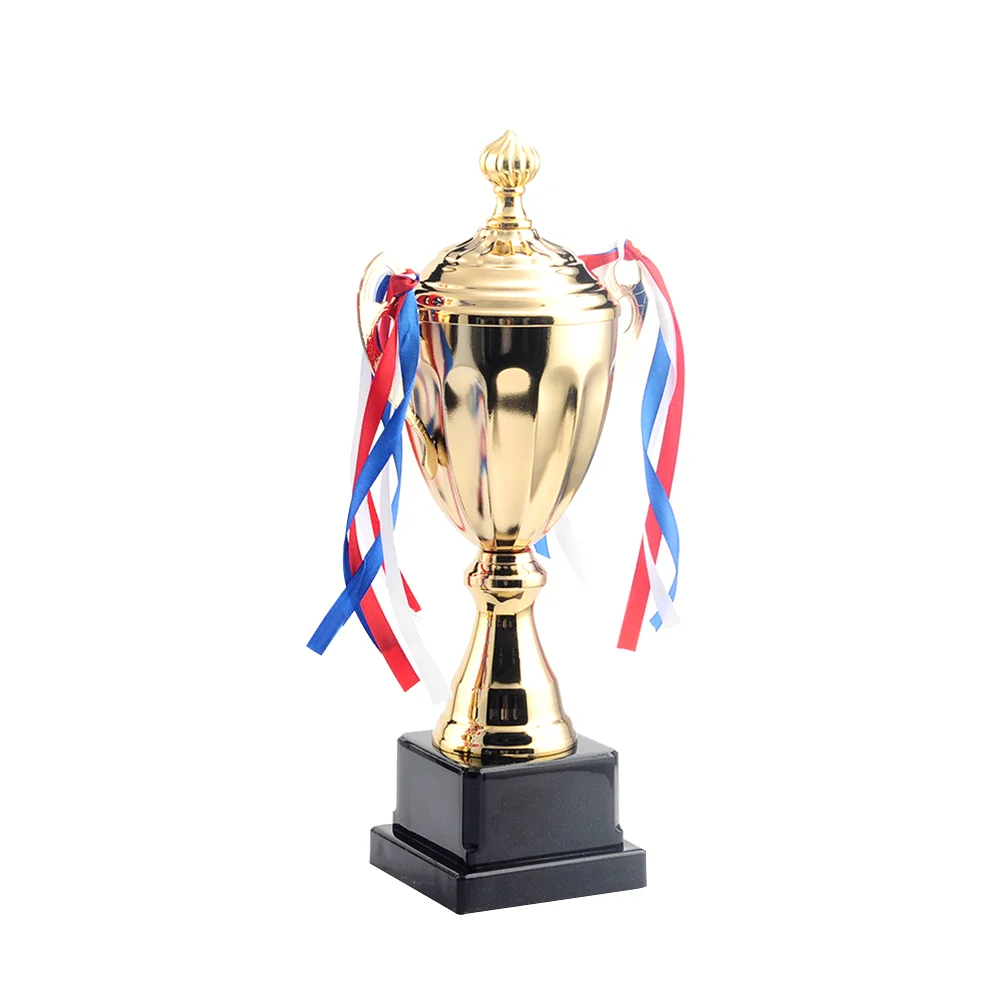 

1 шт., металлический трофей для спортивного матча, школьный турнир, трофей для чемпионата на церемонии соревнований (34 см)