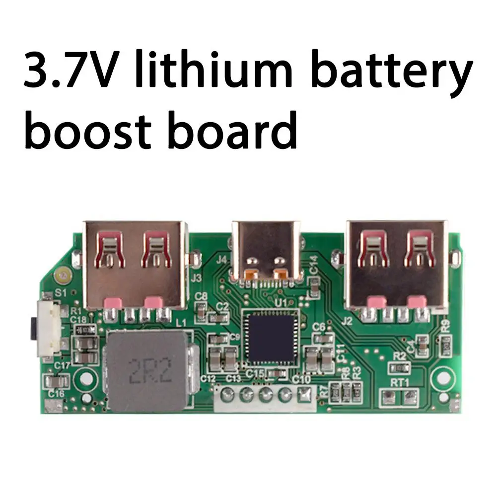 3.7V 리튬 배터리 부스트 보드 5V 3A 디지털 디스플레이 고속 충전 뱅크 모듈 IP5356 TYPE-C 마이크로 USB 모바일 파워 메인보드
