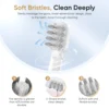 Sejoy 5 Modes Electric Toothbrush Rechargeable 12 Replacement Tooth brush Heads  Adult Ultrasonic Teeth Cleaning 3