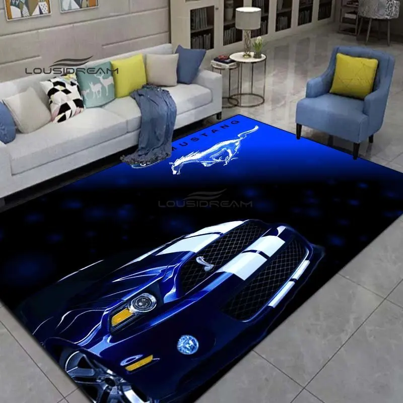 Mustang LOGO Carpets and Rug SHELBY Carpet Living Room Bedroom Decorate Large Area Soft Carpet Kids Room Rug 4