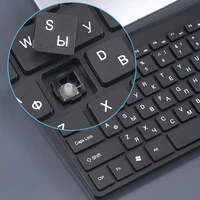 Russian Language Wireless Keyboard and Mouse Combo for Windows, PC, Laptop Android, Wireless Keyboard Compact Mouse Combo - Image 2