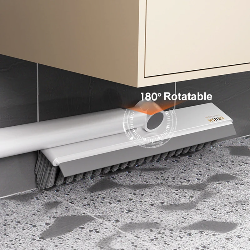 Multi-Functional Long Handle Cleaning Brush for Bathroom and Kitchen Surfaces