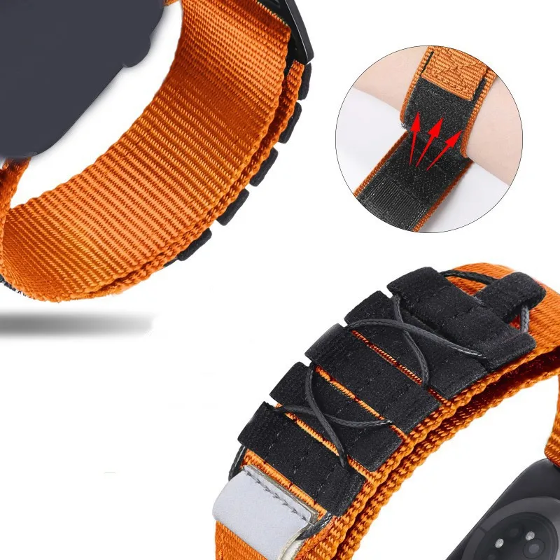 Universal Quick Release Braided Nylon Loop Watch Band, Sporty and Adjustable Strap