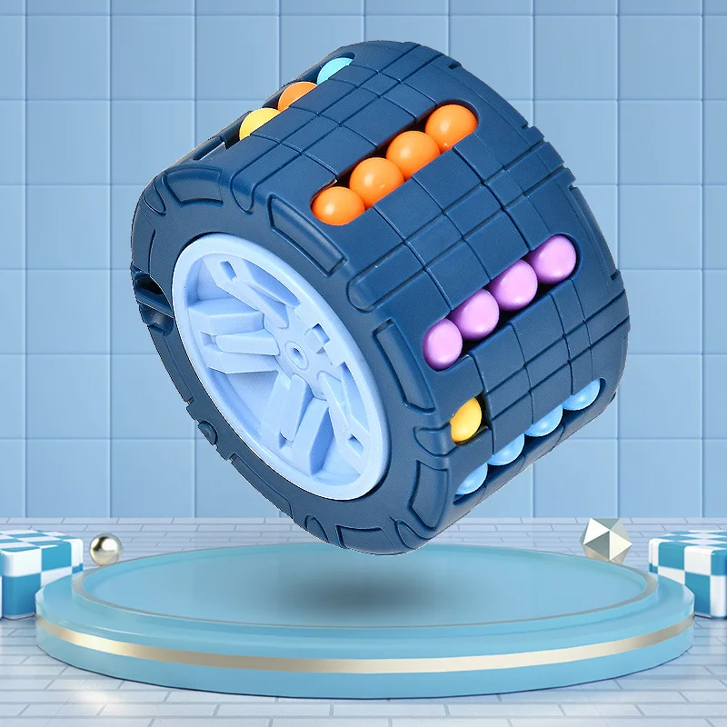 3D Toy Children's Magic Beans Versatile Puzzle Girl Ball Intelligence Decompression Gyroscope Maze Six Sided Boy Training 3
