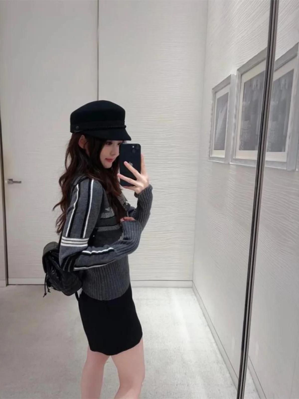 Lottie Cusized Luy Star Embroidered f High Ne Knitted Sweater Autumn Winter New Sle Street Faion Slim Fit Long ...